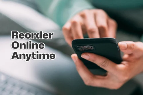 Customer ordering online at home